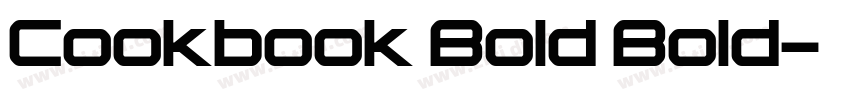 Cookbook Bold Bold字体转换